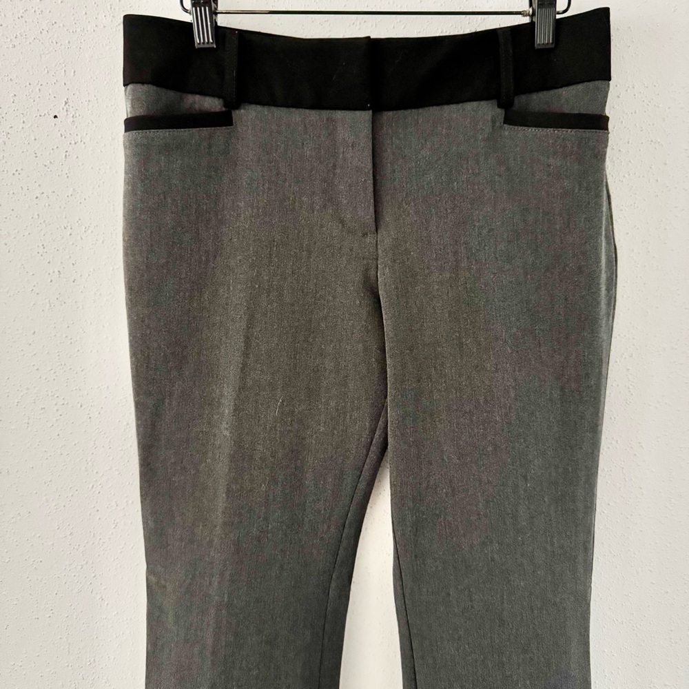 NY&Co Petite Grey Slim Stretch Mid-Rise Ankle Trouser Pants Women's sz 8 Medium - Picture 2 of 6